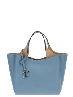 TOD'S - Blue Logo Small Tote Bag