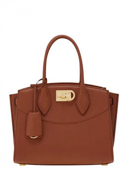 Ferragamo - Brown Studio Large Tote Bag