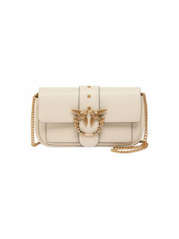 Pinko - White Love Pocket Small Shoulder Bag