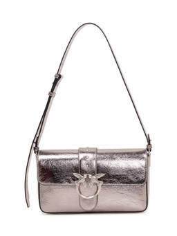 Pinko - Silver Love Medium Shoulder Bag
