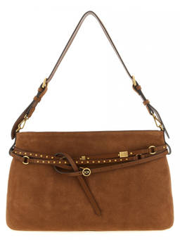 Pinko - Brown Logo Large Shoulder Bag