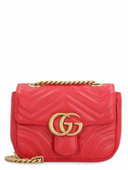 Gucci - Red GG Marmont Mini Shoulder Bag