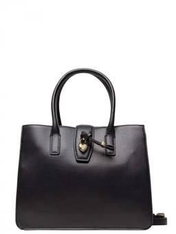 Love Moschino - Black Logo Charm Medium Tote Bag