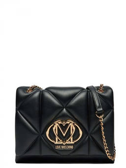 Love Moschino - Black Heart Logo Medium Shoulder Bag