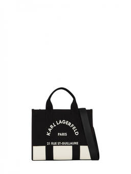 Karl Lagerfeld - Black Rue Top Zip Medium Tote Bag
