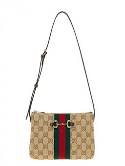 Gucci - Beige Horsebit Small Shoulder Bag