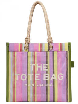 Marc Jacobs - Multicolor The Stripe Top Zip Large Tote Bag
