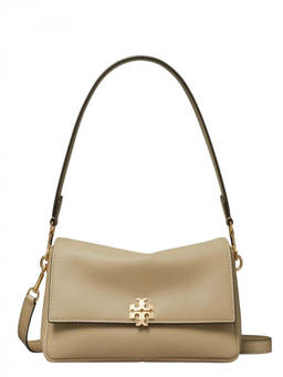 TORY BURCH - Taupe Charlie Small Shoulder Bag