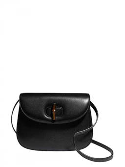 Gucci - Black Bamboo Small Shoulder Bag