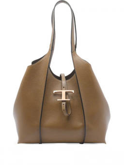 TOD'S - Brown T Timeless Tote Bag