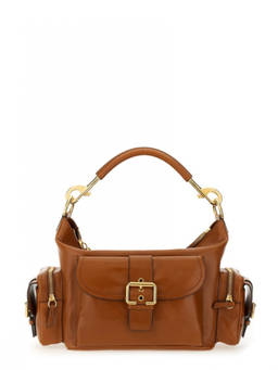 Chloe - Brown Logo Large Shoulder Bag