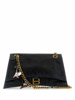 Balenciaga - Black Crush Chain Medium Shoulder Bag