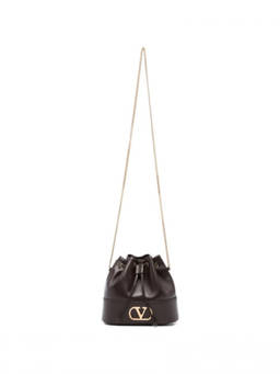 Valentino Garavani - Brown VLogo Signature Mini Bucket Bag
