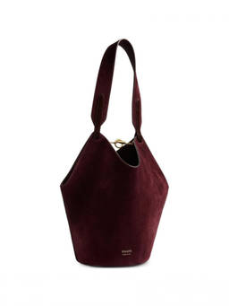 KHAITE - Maroon Lotus Small Tote Bag