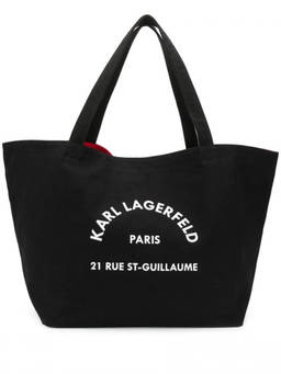 Karl Lagerfeld - Black Logo Large Tote Bag