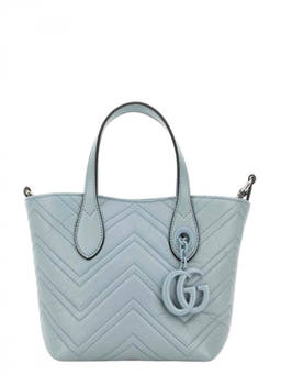 Gucci - Light Blue GG Marmont Small Tote Bag