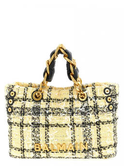 BALMAIN - Natural Soft Cabas Small Tote Bag