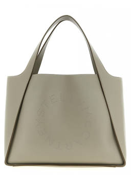 Stella McCartney - Beige Logo Large Tote Bag