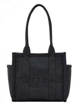 Marc Jacobs - Black Puffy Top Zip Medium Tote Bag