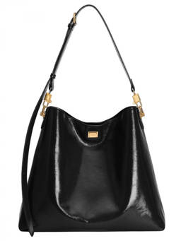 Dolce&Gabbana - Black Vittoria Large Shoulder Bag