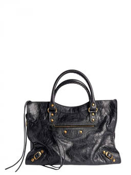 Balenciaga - Black Le City Top Zip Medium Tote Bag