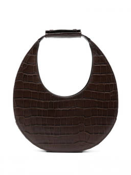 Staud - Dark Brown Moon Medium Hobo