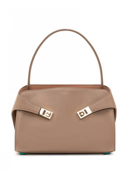 Ferragamo - Taupe Hug Medium Shoulder Bag