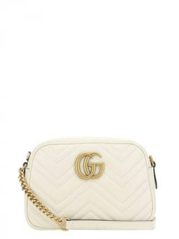 Gucci - White Marmont Small Shoulder Bag