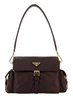 PRADA - Brown Explore Medium Shoulder Bag