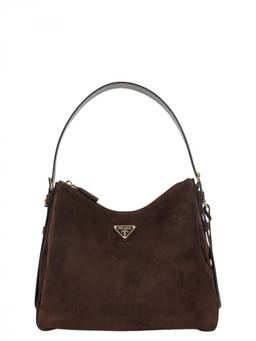 PRADA - Dark Brown Aimee Medium Shoulder Bag