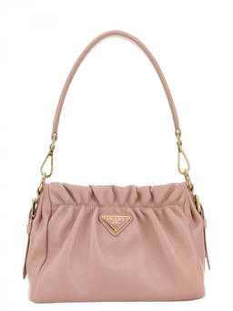 PRADA - Pink Logo Small Shoulder Bag