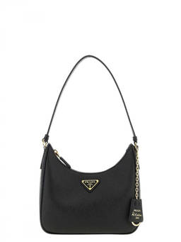 PRADA - Black Logo Mini Shoulder Bag