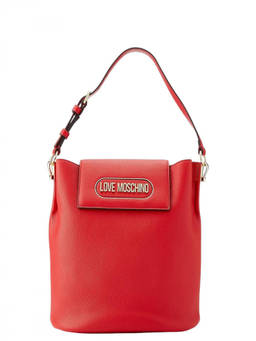 Love Moschino - Red Logo Small Bucket Bag