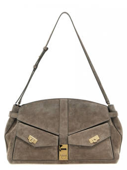 Ferragamo - Grey Hug Shoulder Bag