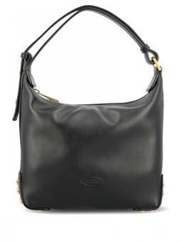 TOD'S - Black Metal Dots Mini Shoulder Bag