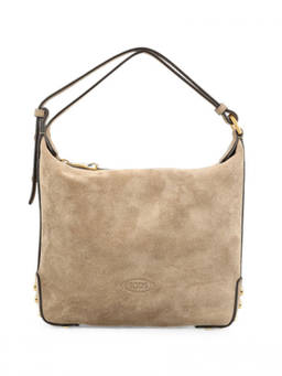 TOD'S - Brown Metal Dots Mini Shoulder Bag
