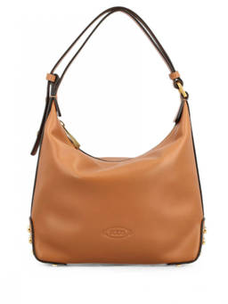 TOD'S - Brown Metal Dots Mini Shoulder Bag