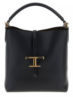 TOD'S - Black T Timeless Bucket Bag