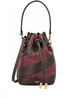 Fendi - Maroon/Brown Mon Tresor Mini Bucket Bag