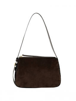 TORY BURCH - Dark Brown Romy Small Shoulder Bag