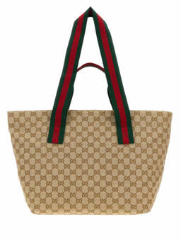 Gucci - Beige GG Small Tote Bag
