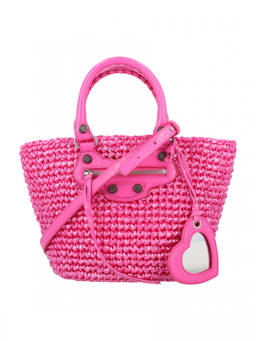 Balenciaga - Pink Le Cagol Panier Small Tote Bag