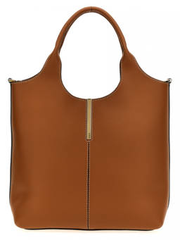 TOD'S - Brown Small EBR shopping bag