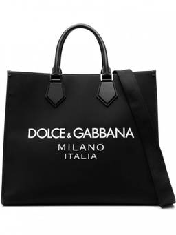 Dolce&Gabbana - Black Logo Large Tote Bag