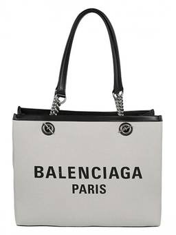 Balenciaga - White Duty Free Canvas Tote Bag