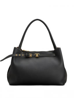 TOD'S - Black Logo Small Tote Bag