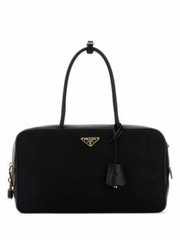 PRADA - Black Logo Shoulder Bag