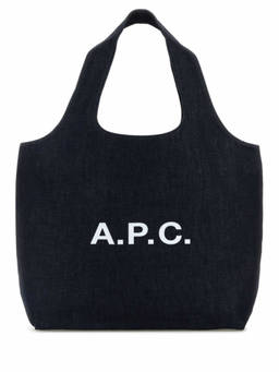 A.P.C. - Navy Blue Ninon Tote Bag