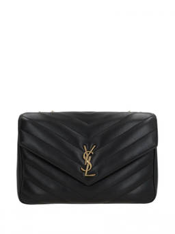 Saint Laurent - Black Loulou Large Shoulder Bag
