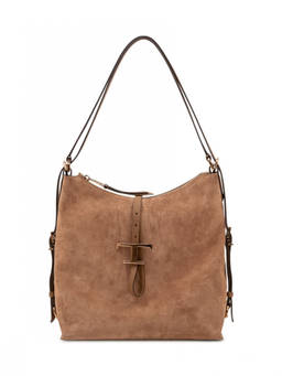 TOD'S - Brown T Timeless Large Shoulder Bag